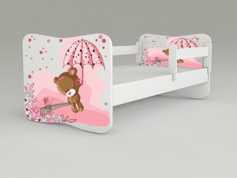Detská posteľ s odnímateľnými bočnicami Girl Teddy